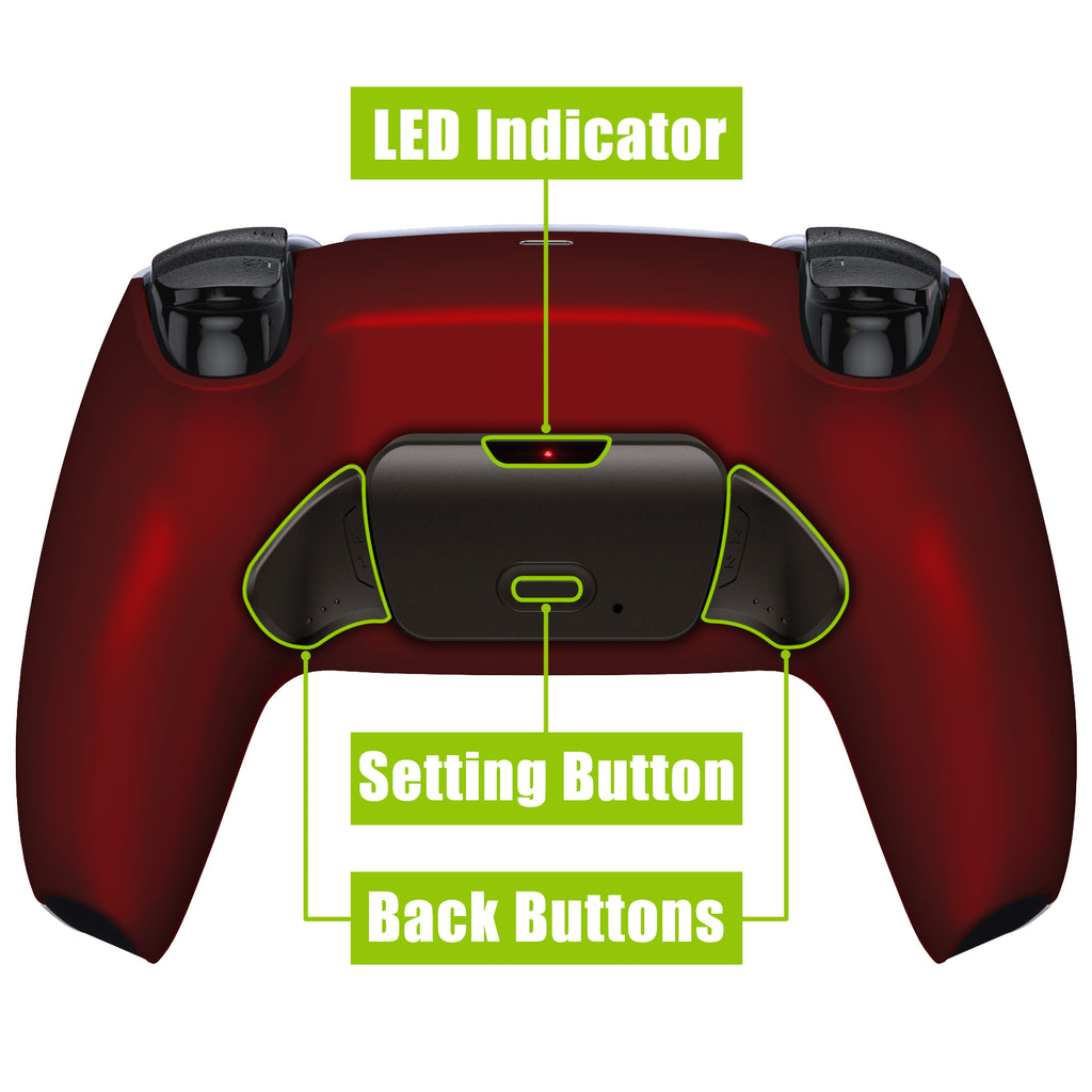 eXtremeRate Black Real Metal Buttons (RMB) Version RISE Remap Kit for ...