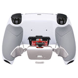 eXtremeRate Silver Real Metal Buttons (RMB) Version RISE 2.0 Remap Kit for PS5 Controller BDM-010/020 - Rubberized Gray - XPFJ7006