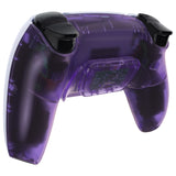 eXtremeRate Clear Atomic Purple Back Paddles Remappable Rise 2.0 Remap Kit for PS5 Controller BDM-010/020, Upgrade Board & Redesigned Back Shell & Back Buttons Attachment for PS5 Controller - Controller NOT Included - XPFM5002G2