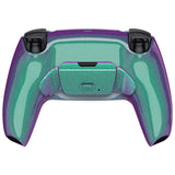 eXtremeRate Chameleon Green Purple Back Paddles Remappable Rise 2.0 Remap Kit for PS5 Controller BDM-010/020, Upgrade Board & Redesigned Back Shell & Back Buttons Attachment for PS5 Controller - Controller NOT Included - XPFP3002G2