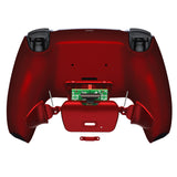 eXtremeRate Scarlet Red Back Paddles Remappable Rise 2.0 Remap Kit for PS5 Controller BDM-010/020, Upgrade Board & Redesigned Back Shell & Back Buttons Attachment for PS5 Controller - Controller NOT Included - XPFP3003G2