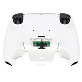 eXtremeRate White Back Paddles Remappable Rise 2.0 Remap Kit for PS5 Controller BDM-010/020, Upgrade Board & Redesigned Back Shell & Back Buttons Attachment for PS5 Controller - Controller NOT Included - XPFP3008G2