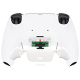 eXtremeRate White Back Paddles Remappable RISE Remap Kit for PS5 Controller BDM-030/040, Upgrade Board & Redesigned Back Shell & Back Buttons Attachment for PS5 Controller - Controller NOT Included - XPFP3008G3