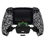 eXtremeRate Textured White Back Paddles Remappable Rise Remap Kit for PS5 Controller, Upgrade Board & Redesigned Back Shell & Back Buttons Attachment for PS5 Controller - Controller NOT Included - XPFP3041G2