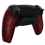 eXtremeRate Textured Red Back Paddles Remappable Rise 2.0 Remap Kit for PS5 Controller BDM-010/020, Upgrade Board & Redesigned Back Shell & Back Buttons Attachment for PS5 Controller - Controller NOT Included - XPFP3042G2