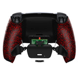 eXtremeRate Textured Red Back Paddles Remappable Rise Remap Kit for PS5 Controller, Upgrade Board & Redesigned Back Shell & Back Buttons Attachment for PS5 Controller - Controller NOT Included - XPFP3042G2