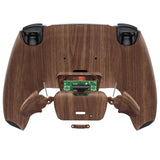 eXtremeRate Wood Grain Back Paddles Remappable Rise 2.0 Remap Kit for PS5 Controller BDM-010/020, Upgrade Board & Redesigned Back Shell & Back Buttons Attachment for PS5 Controller - Controller NOT Included - XPFS2001G2