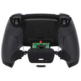 eXtremeRate Black Rubberized Grip  Back Paddles Remappable Rise Remap Kit for PS5 Controller, Upgrade Board & Redesigned Back Shell & Back Buttons Attachment for PS5 Controller - Controller NOT Included - XPFU6001