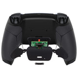 eXtremeRate Black Rubberized Grip  Back Paddles Remappable Rise 2.0 Remap Kit for PS5 Controller, Upgrade Board & Redesigned Back Shell & Back Buttons Attachment for PS5 Controller - Controller NOT Included - XPFU6001