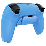 eXtremeRate Starlight Blue Rubberized Grip Remappable RISE Remap Kit for PS5 Controller BDM-030/040, Upgrade Board & Redesigned Starlight Blue Back Shell & Back Buttons for PS5 Controller - Controller NOT Included - XPFU6006G3