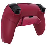 eXtremeRate Cosmic Red Rubberized Grip Back Paddles Remappable Rise Remap Kit for PS5 Controller, Upgrade Board & Redesigned Back Shell & Back Buttons Attachment for PS5 Controller - Controller NOT Included - XPFU6008
