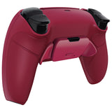 eXtremeRate Cosmic Red Rubberized Grip Remappable RISE Remap Kit for PS5 Controller BDM-030/040,, Upgrade Board & Redesigned Cosmic Red Back Shell & Back Buttons for PS5 Controller - Controller NOT Included - XPFU6008G3