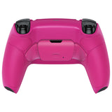 eXtremeRate Nova Pink Rubberized Grip remappable RISE Remap Kit for PS5 Controller BDM-030, Upgrade Board & Redesigned Nova Pink Back Shell & Back Buttons for PS5 Controller - Controller NOT Included - XPFU6009G3