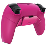 eXtremeRate Nova Pink Rubberized Grip remappable RISE Remap Kit for PS5 Controller BDM-030, Upgrade Board & Redesigned Nova Pink Back Shell & Back Buttons for PS5 Controller - Controller NOT Included - XPFU6009G3