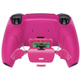 eXtremeRate Nova Pink Rubberized Grip remappable RISE Remap Kit for PS5 Controller BDM-030/040,, Upgrade Board & Redesigned Nova Pink Back Shell & Back Buttons for PS5 Controller - Controller NOT Included - XPFU6009G3