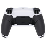 eXtremeRate Rubberized White Black- Black Grip Back Paddles Remappable Rise 2.0 Remap Kit for ps5 Controller, Upgrade Board & Redesigned Back Shell & Back Buttons Attachment for ps5 Controller - Controller NOT Included - XPFU6010