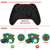 eXtremeRate Multi-Colors Luminated Dpad Thumbsticks Start Back Sync ABXY Buttons for Xbox Series X / S Controller, White Buttons DTF LED Kit for Xbox Core Controller - X3LED06
