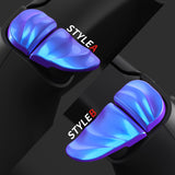 PlayVital DUNE 2 Pairs Trigger Stop Shoulder Buttons Extension Kit for ps5 Controller, Stopper Bumper Trigger Extenders Game Improvement Adjusters for ps5 Controller - Chameleon Purple Blue - YCPFP001