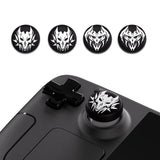 PlayVital Thumb Grip Caps for Steam Deck LCD, for PS Portal Remote Player Silicone Thumbsticks Grips Joystick Caps for Steam Deck OLED - Lich Demons - YFSDM001