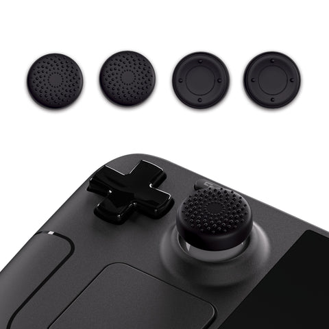 PlayVital Thumb Grip Caps for Steam Deck, Silicone Thumbsticks Grips Joystick Caps for Steam Deck - Raised Dots & Studded Design - YFSDM003