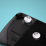 PlayVital Thumb Grip Caps for Steam Deck LCD, Silicone Thumbsticks Grips Joystick Caps for Steam Deck OLED - Chubby Panda - YFSDM008
