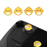 PlayVital Thumb Grip Caps for Steam Deck LCD, Silicone Thumbsticks Grips Joystick Caps for Steam Deck OLED - Parrot & Chick - YFSDM009