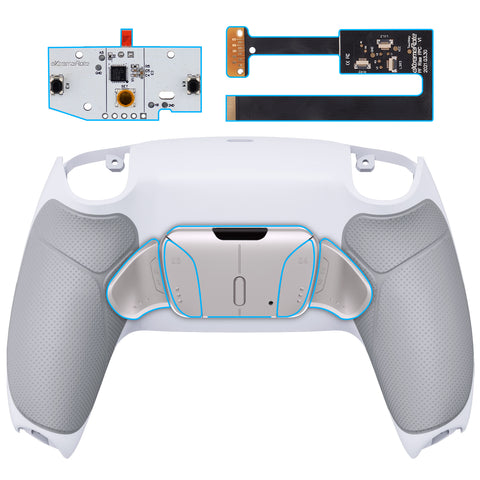 Remapped Gaming Controller eXtremeRate Silver Real Metal Buttons (RMB) Version RISE4 Remap Kit fo ...