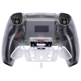 eXtremeRate Clear Remappable RISE4 Remap Kit for PS5 Controller BDM 010 & BDM 020, Upgrade Board & Redesigned Back Shell & 4 Back Buttons for PS5 Controller - Controller NOT Included - YPFM5001