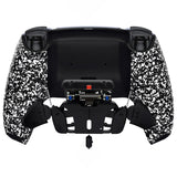 eXtremeRate Textured White Remappable RISE4 Remap Kit for PS5 Controller BDM 010 & BDM 020, Upgrade Board & Redesigned Back Shell & 4 Back Buttons for PS5 Controller - Controller NOT Included - YPFP3003