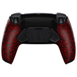 eXtremeRate Textured Red Remappable RISE4 Remap Kit for PS5 Controller BDM 010 & BDM 020, Upgrade Board & Redesigned Back Shell & 4 Back Buttons for PS5 Controller - Controller NOT Included - YPFP3004
