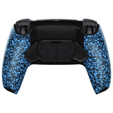 eXtremeRate Textured Blue Remappable RISE4 Remap Kit for PS5 Controller BDM 010 & BDM 020, Upgrade Board & Redesigned Back Shell & 4 Back Buttons for PS5 Controller - Controller NOT Included - YPFP3005