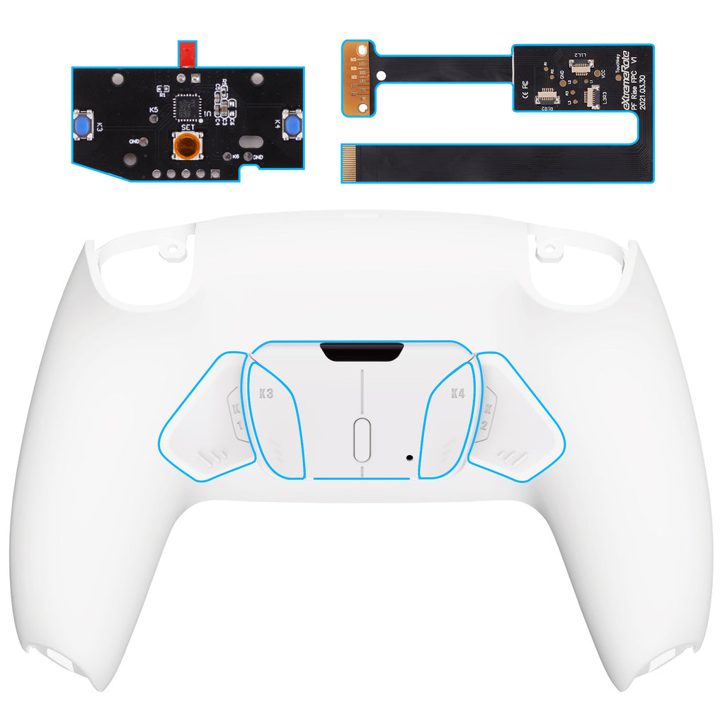 eXtremeRate White Remappable RISE 4.0 Remap Kit for PS5 Controller BDM –  GamingCobra