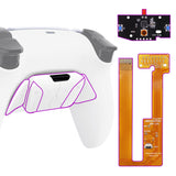 eXtremeRate White Black Remappable RISE4 Remap Kit for PS5 Controller BDM-030, Upgrade Board & Redesigned Back Shell & 4 Back Buttons for PS5 Controller - Controller NOT Included - YPFP3006G3