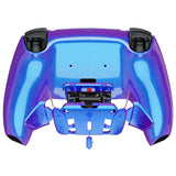 eXtremeRate Chameleon Purple Blue Remappable RISE4 Remap Kit for PS5 Controller BDM 010 & BDM 020, Upgrade Board & Redesigned Back Shell & 4 Back Buttons for PS5 Controller - Controller NOT Included - YPFP3008
