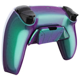 eXtremeRate Chameleon Green Purple Remappable RISE4 Remap Kit for PS5 Controller BDM 010 & BDM 020, Upgrade Board & Redesigned Back Shell & 4 Back Buttons for PS5 Controller - Controller NOT Included - YPFP3009