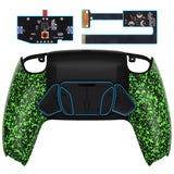 eXtremeRate Textured Green Remappable RISE4 Remap Kit for PS5 Controller BDM 010 & BDM 020, Upgrade Board & Redesigned Back Shell & 4 Back Buttons for PS5 Controller - Controller NOT Included - YPFP3010