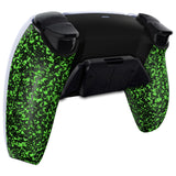 eXtremeRate Textured Green Remappable RISE4 Remap Kit for PS5 Controller BDM 010 & BDM 020, Upgrade Board & Redesigned Back Shell & 4 Back Buttons for PS5 Controller - Controller NOT Included - YPFP3010