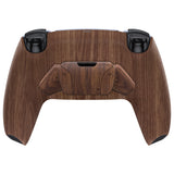 eXtremeRate Wood Grain Pattern Remappable RISE4 Remap Kit for PS5 Controller BDM 010 & BDM 020, Upgrade Board & Redesigned Back Shell & 4 Back Buttons for PS5 Controller - Controller NOT Included - YPFS2001