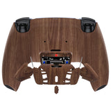 eXtremeRate Wood Grain Pattern Remappable RISE 4.0 Remap Kit for PS5 Controller BDM 010 & BDM 020, Upgrade Board & Redesigned Back Shell & 4 Back Buttons for PS5 Controller - Controller NOT Included - YPFS2001