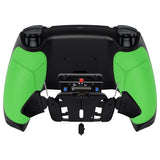 eXtremeRate Green Rubberized Grip Remappable RISE4 Remap Kit for PS5 Controller BDM 010 & BDM 020, Upgrade Board & Redesigned Back Shell & 4 Back Buttons for PS5 Controller - Controller NOT Included - YPFU6004