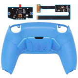 eXtremeRate Starlight Blue Rubberized Grip Remappable RISE 4.0 Remap Kit for PS5 Controller BDM 010 & BDM 020, Upgrade Board & Redesigned Back Shell & 4 Back Buttons for PS5 Controller - Controller NOT Included - YPFU6006