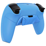eXtremeRate Starlight Blue Rubberized Grip Remappable RISE4 Remap Kit for PS5 Controller BDM-030, Upgrade Board & Redesigned Starlight Blue Back Shell & 4 Back Buttons for PS5 Controller - Controller NOT Included - YPFU6006G3