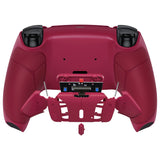 eXtremeRate Cosmic Red Rubberized Grip Remappable RISE 4.0 Remap Kit for PS5 Controller BDM 010 & BDM 020, Upgrade Board & Redesigned Back Shell & 4 Back Buttons for PS5 Controller - Controller NOT Included - YPFU6008
