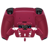 eXtremeRate Cosmic Red Rubberized Grip Remappable RISE4 Remap Kit for PS5 Controller BDM 010 & BDM 020, Upgrade Board & Redesigned Back Shell & 4 Back Buttons for PS5 Controller - Controller NOT Included - YPFU6008