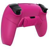 eXtremeRate Nova Pink Rubberized Grip Remappable RISE4 Remap Kit for PS5 Controller BDM-030/040, Upgrade Board & Redesigned Nova Pink Back Shell & 4 Back Buttons for PS5 Controller - Controller NOT Included - YPFU6009G3
