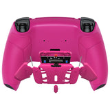 eXtremeRate Nova Pink Rubberized Grip Remappable RISE4 Remap Kit for PS5 Controller BDM-030/040, Upgrade Board & Redesigned Nova Pink Back Shell & 4 Back Buttons for PS5 Controller - Controller NOT Included - YPFU6009G3