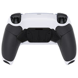 eXtremeRate Black Rubberized Grip Remappable RISE4 Remap Kit for PS5 Controller BDM-030, Upgrade Board & Redesigned White Back Shell & 4 Black Back Buttons for PS5 Controller - Controller NOT Included - YPFU6010G3