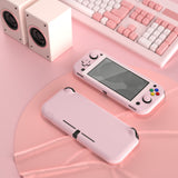PlayVital Cherry Blossoms Pink Customized Protective Grip Case for Nintendo Switch Lite, Hard Cover Protector for Nintendo Switch Lite - 1 x White Border Tempered Glass Screen Protector Included - YYNLP005