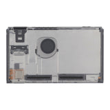 eXtremeRate Transparent Clear Console Back Plate DIY Replacement Housing Shell Case for NS Switch Console with Kickstand JoyCon Shell NOT Included - ZM501