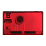 eXtremeRate Transparent Clear Red Console Back Plate DIY Replacement Housing Shell Case with Kickstand for Nintendo Switch Console - ZM502